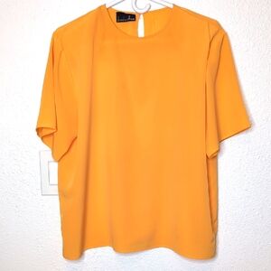 David Matthew Yellow blouse women's size M